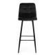RINKINYS 2x Baro kėdė HOKER 105x44 cm juoda