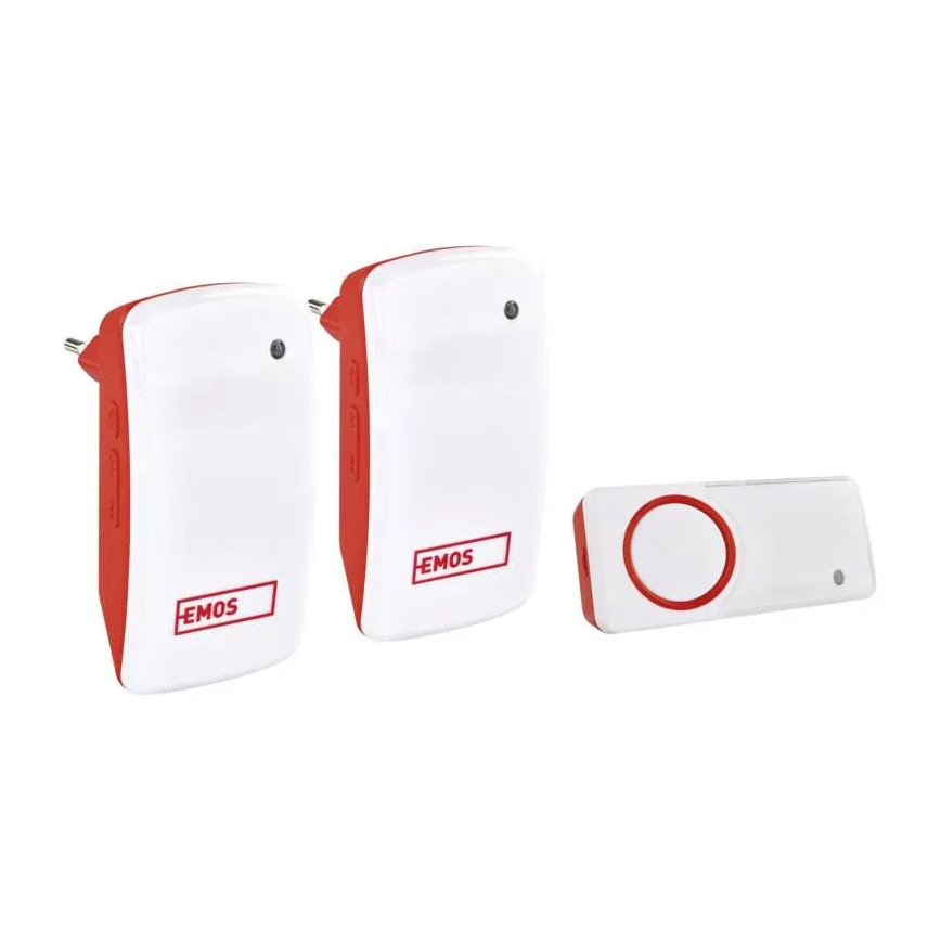 RINKINYS 2x Belaidis durų skambutis 230V IP44
