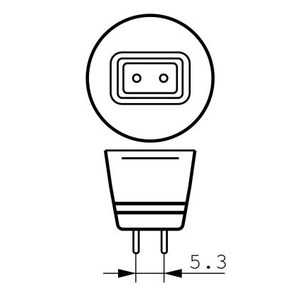 RINKINYS 2x Didelio našumo lemputė Philips HALOGEN GU5,3/50W/12V 3000K