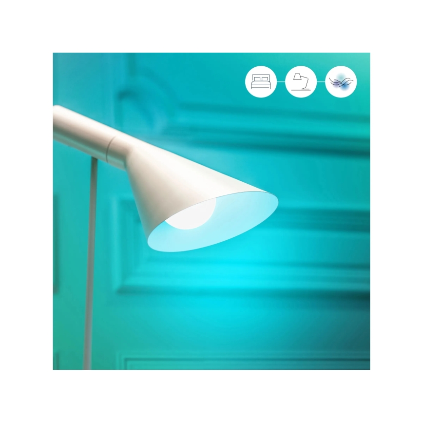 Komplektas 2x LED RGBW dimeriuojama lemputė A60 E27/9W/230V 2200-6500K Wi-Fi + nuotolinio valdymo pultas - WiZ