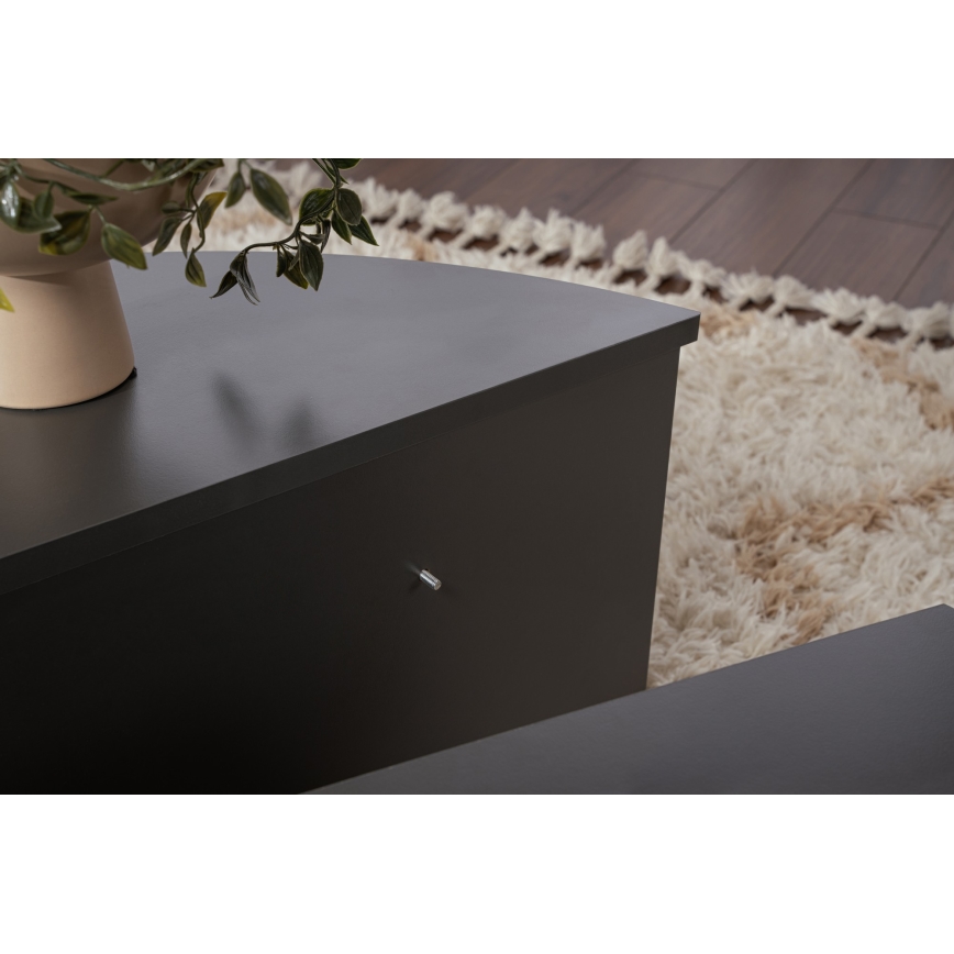 RINKINYS 2x konferencinis staliukas ORION antracito spalvos