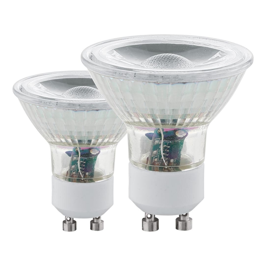 RINKINYS 2x LED Elektros lemputės GU10/3,4W 3000K - Eglo 11475