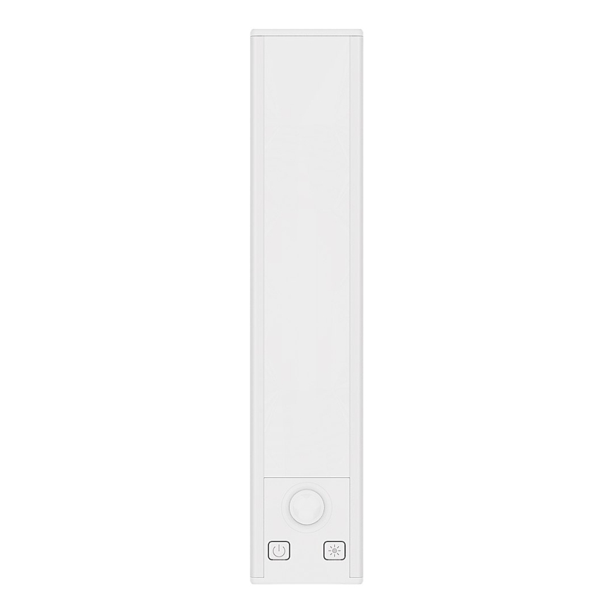 Komplektas 2 vnt. VIRO įkraunami LED baldų šviestuvai su judesio ir sutemų jutikliais, LED/1,2W/3,7V, 800 mAh, 3000/4000/6500K, 30 cm, balta