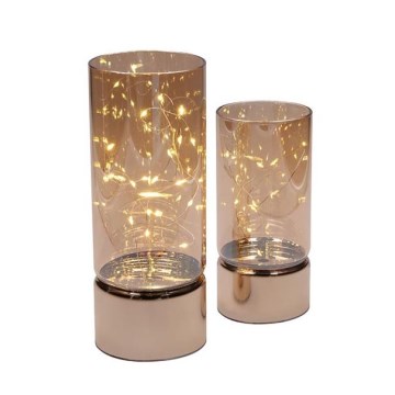 Rinkinys 2x LED kalėdinės girliandos 20xLED+10xLED/2xAA+3xAA šiltai balta