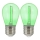 RINKINYS 2x LED Lemputė PARTY E27/0,3W/36V žalia