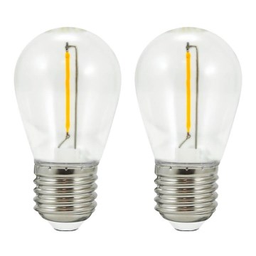 RINKINYS 2x LED Lemputė PARTY E27/0,5W/36V 2200K