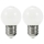 RINKINYS 2x LED Lemputė PARTY E27/0,5W/36V baltas