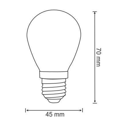 RINKINYS 2x LED Lemputė PARTY E27/0,5W/36V