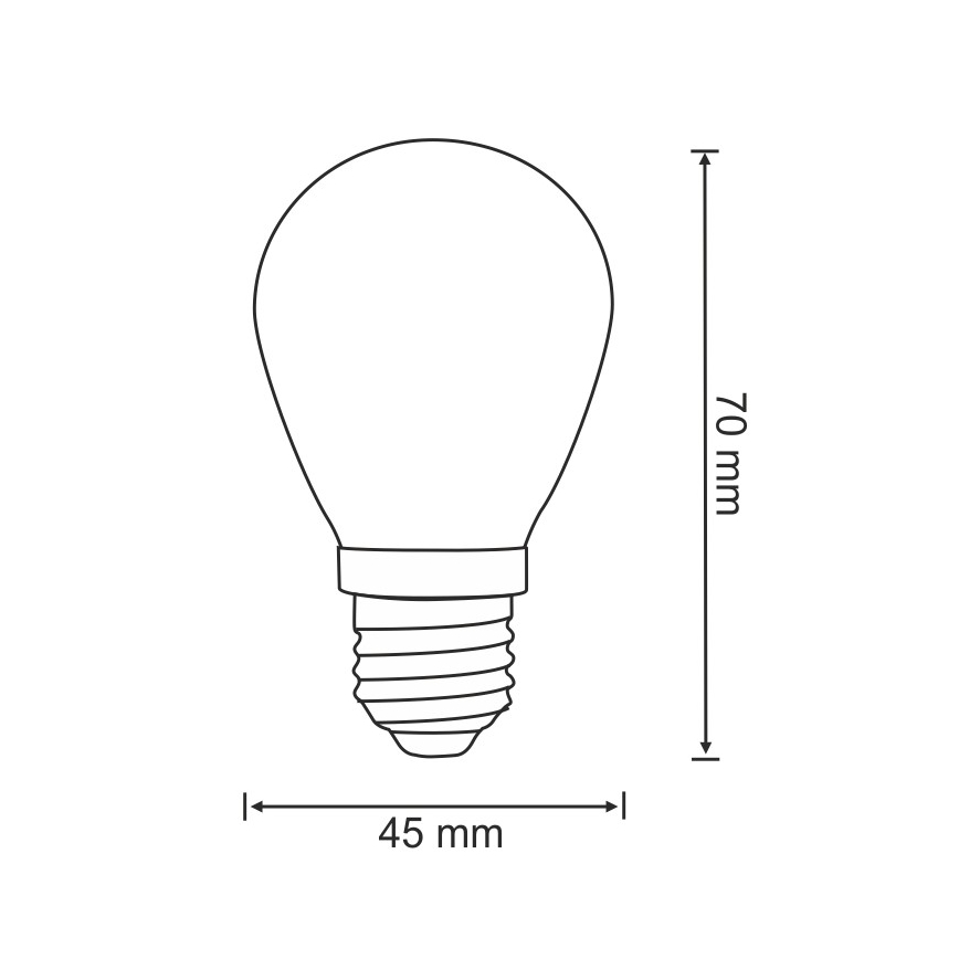 RINKINYS 2x LED Lemputė PARTY E27/0,5W/36V