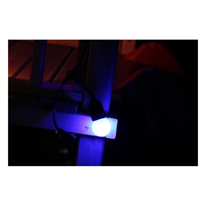 RINKINYS 2x LED Lemputė PARTY E27/0,5W/36V mėlyna