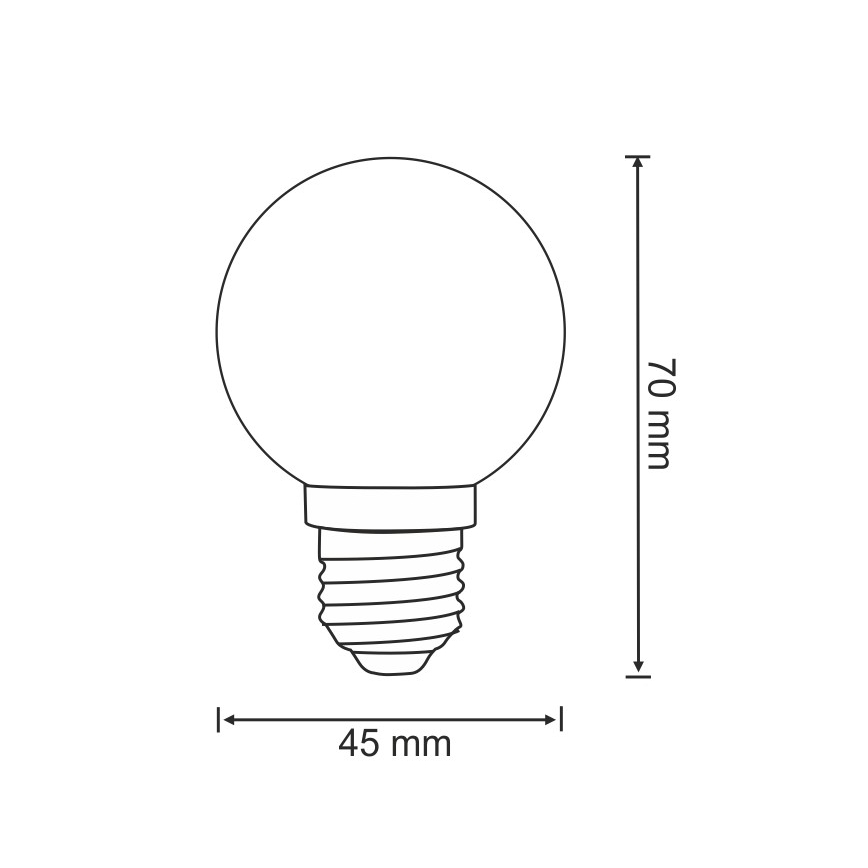 RINKINYS 2x LED Lemputė PARTY E27/0,5W/36V mėlyna