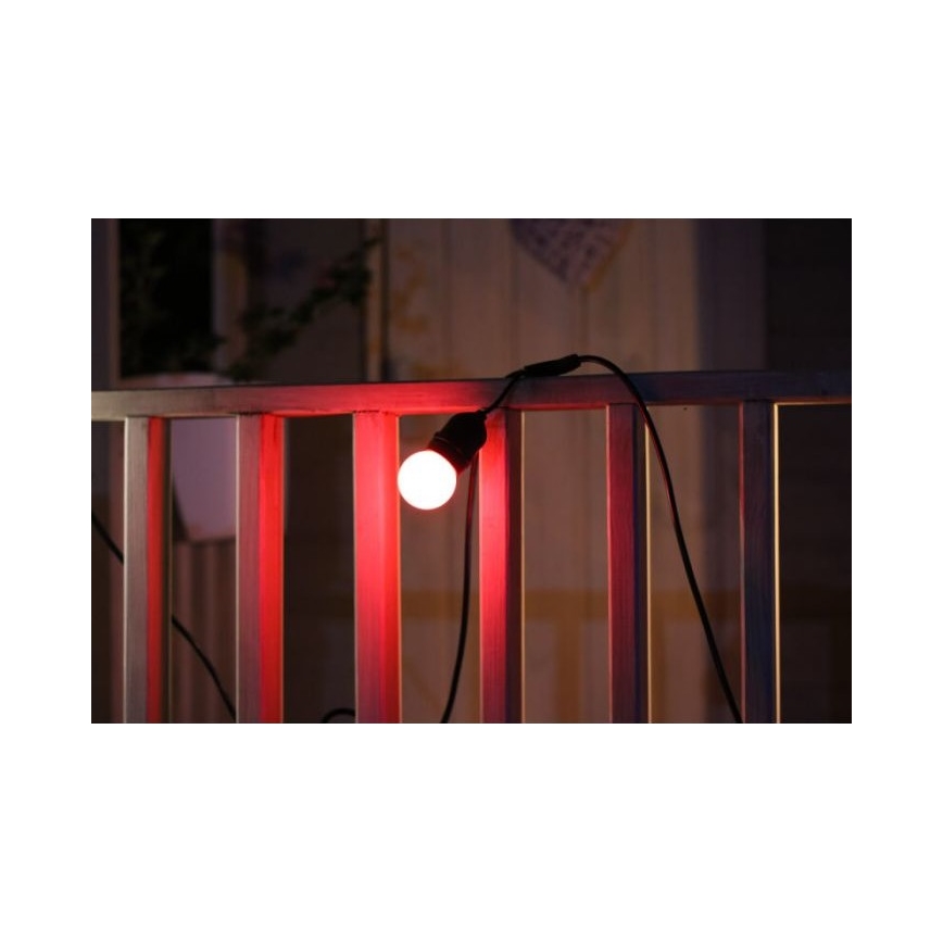 RINKINYS 2x LED Lemputė PARTY E27/0,5W/36V raudona
