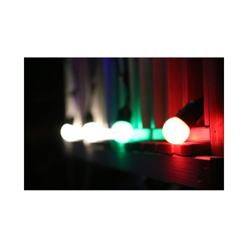 RINKINYS 2x LED Lemputė PARTY E27/0,5W/36V raudona