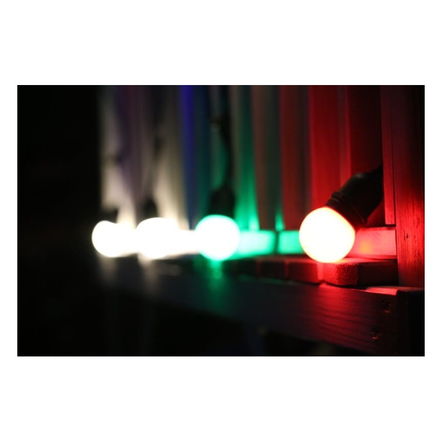 RINKINYS 2x LED Lemputė PARTY E27/0,5W/36V žalia