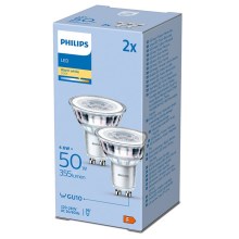 RINKINYS 2x LED Lemputė Philips GU10/4,6W/230V 2700K