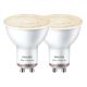 RINKINYS 2x LED Lemputė SMART PAR16 GU10/4,7W/230V 2700-6500K Wi-Fi CRI 90 - Wiz