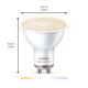 RINKINYS 2x LED Lemputė SMART PAR16 GU10/4,7W/230V 2700-6500K Wi-Fi CRI 90 - Wiz