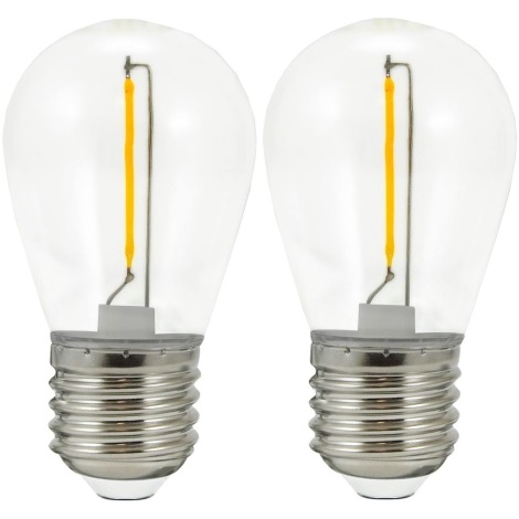 RINKINYS 2x LED lemputės PARTY E27/0,3W/36V