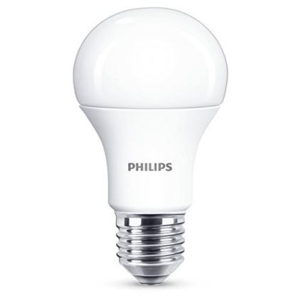 RINKINYS 2x LED Lemputės Philips A60 E27/11W/230V 2700K