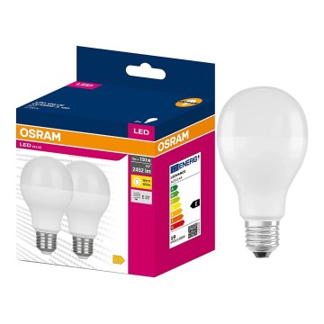 Rinkinys 2x LED lemputės VALUE CLASSIC E27/19W/230V 2700K - Osram