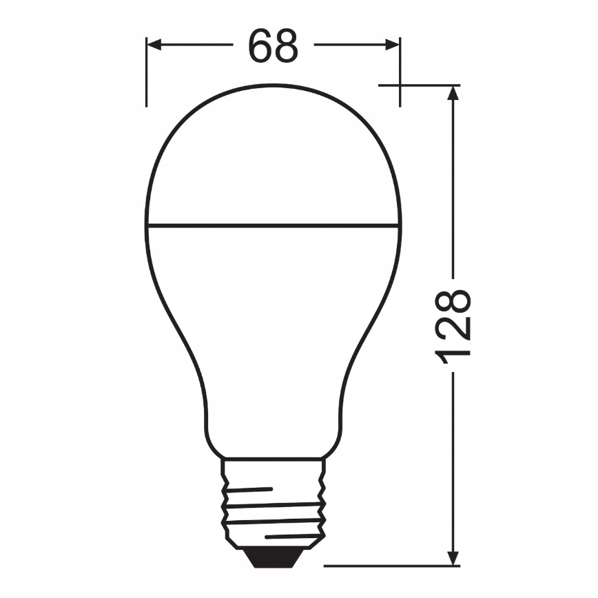 Rinkinys 2x LED lemputės VALUE CLASSIC E27/19W/230V 2700K - Osram