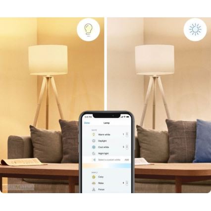 RINKINYS 2x LED Reguliuojama lemputė A60 E27/8W/230V 2700-6500K CRI 90 Wi-Fi - WiZ