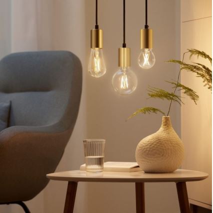 RINKINYS 2x LED Reguliuojama lemputė VINTAGE FILAMENT A60 E27/6,7W/230V Wi-Fi - WiZ