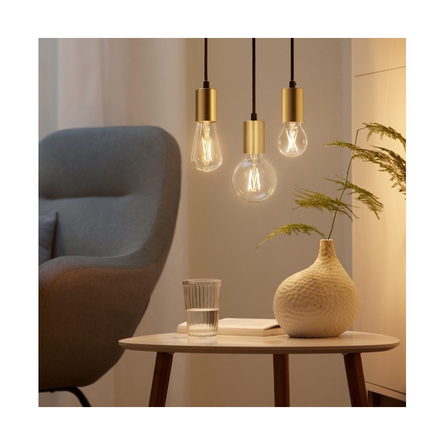 RINKINYS 2x LED Reguliuojama lemputė VINTAGE FILAMENT A60 E27/6,7W/230V Wi-Fi - WiZ