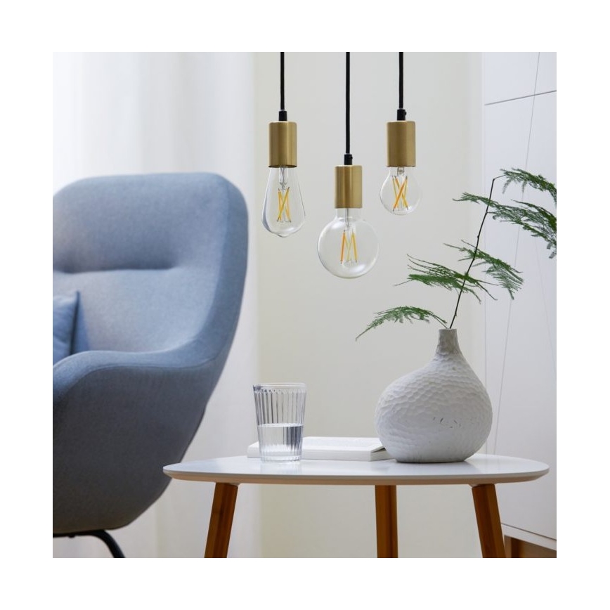 RINKINYS 2x LED Reguliuojama lemputė VINTAGE FILAMENT A60 E27/6,7W/230V Wi-Fi - WiZ