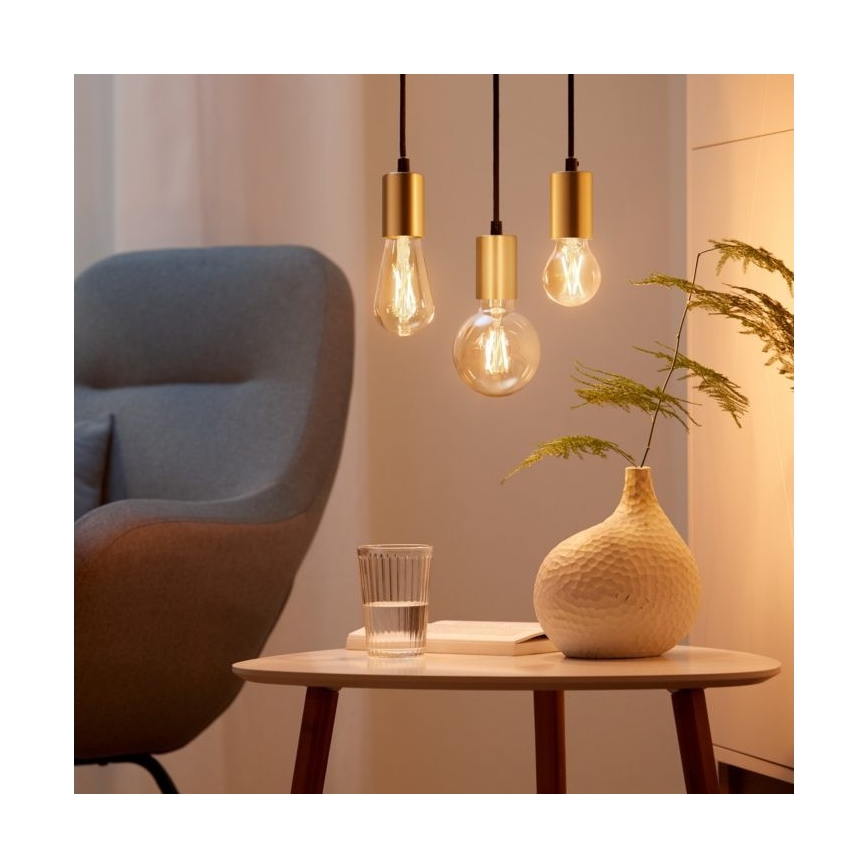 RINKINYS 2x LED Reguliuojama lemputė VINTAGE FILAMENT ST64 E27/6,7W/230V 2000-5000K Wi-Fi - WiZ
