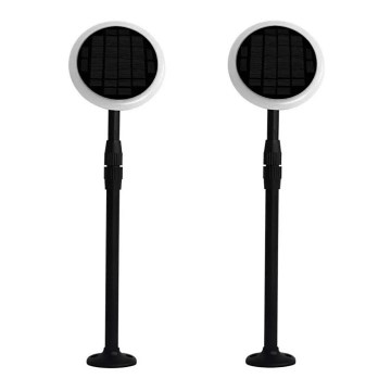 RINKINYS 2x LED Reguliuojama saulės lempa GARDEN LED/3W/5V 42-80 cm 3000K IP65 1000 mAh
