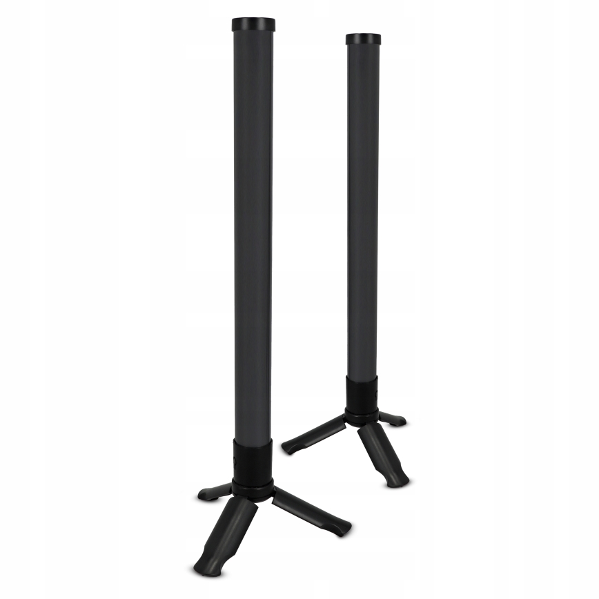 RINKINYS 2x LED RGBIC reguliuojama stalinė lempa LED/5W/5V juoda + nuotolinis valdymas