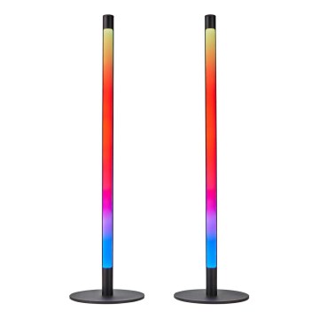 RINKINYS 2x LED RGBIC reguliuojama stalinė lempa SmartLife LED/36W/230V 55 cm 2700-6500K Wi-Fi Tuya + nuotolinio valdymo pultas