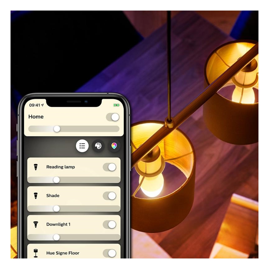 RINKINYS 2x Pritemdomos LED elektros lemputės Philips Hue WHITE E14/5,5W/230V