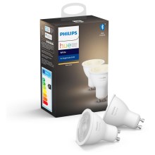 RINKINYS 2x Pritemdomos LED elektros lemputės Philips Hue WHITE GU10/5,2W/230V