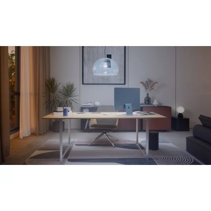 Komplektas 2x reguliuojamos Philips Hue WHITE AMBIANCE LED lemputės E27/6W/230V 1000-20000K