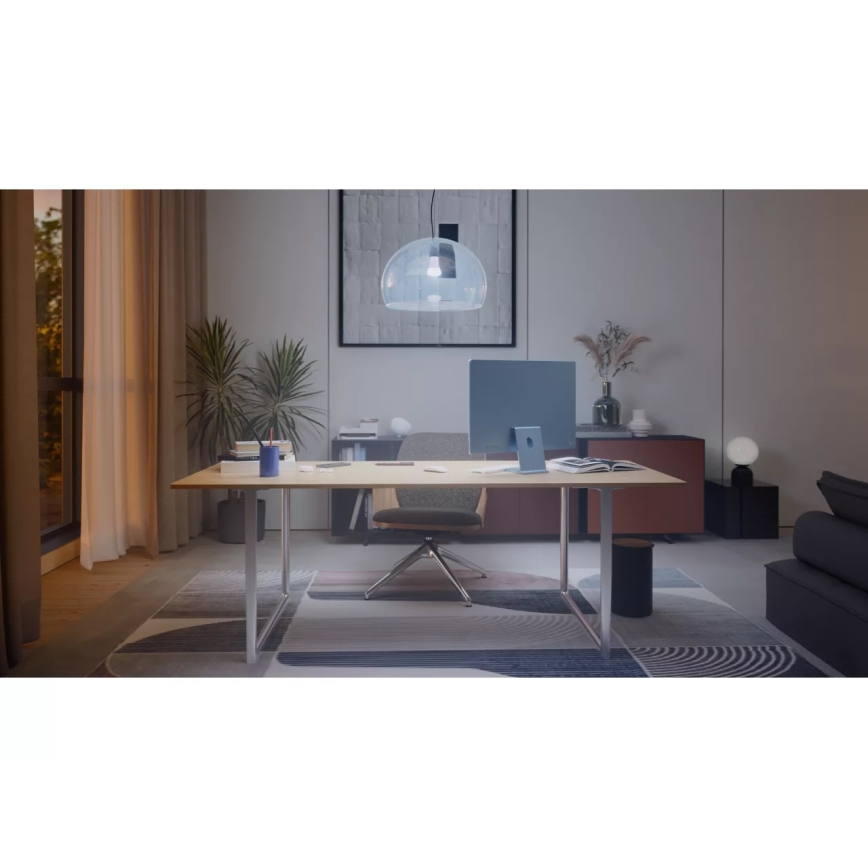 Komplektas 2x reguliuojamos Philips Hue WHITE AMBIANCE LED lemputės E27/6W/230V 1000-20000K