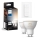 RINKINYS 2x reguliuojamos LED lemputės Philips Hue WHITE AMBIANCE GU10/4,2W/230V  2200-6500K + dimerio jungiklis