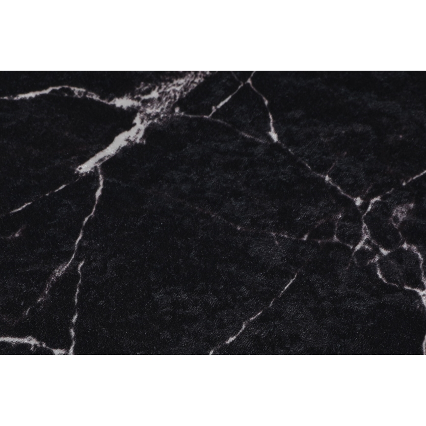 RINKINYS 2x Vonios kilimėlis MARBLE 50x60/60x100 cm juodas
