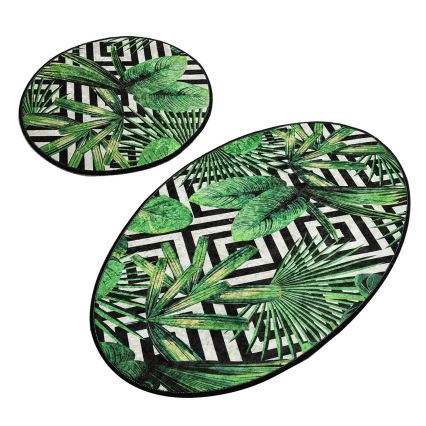 RINKINYS 2 vnt. Vonios kilimėlis TROPIC 60/100 cm žalias
