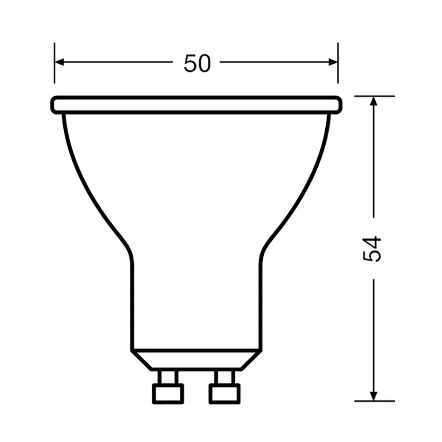 Rinkinys 3 vnt. LED reflektorinė lemputė PAR16 GU10/6,9W/230V 4000K 60° - Osram