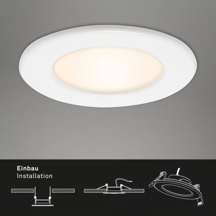 Rinkinys 3 vnt. LED vonios įleidžiamų šviestuvų LED/6W/230V 3000K IP44, baltos spalvos