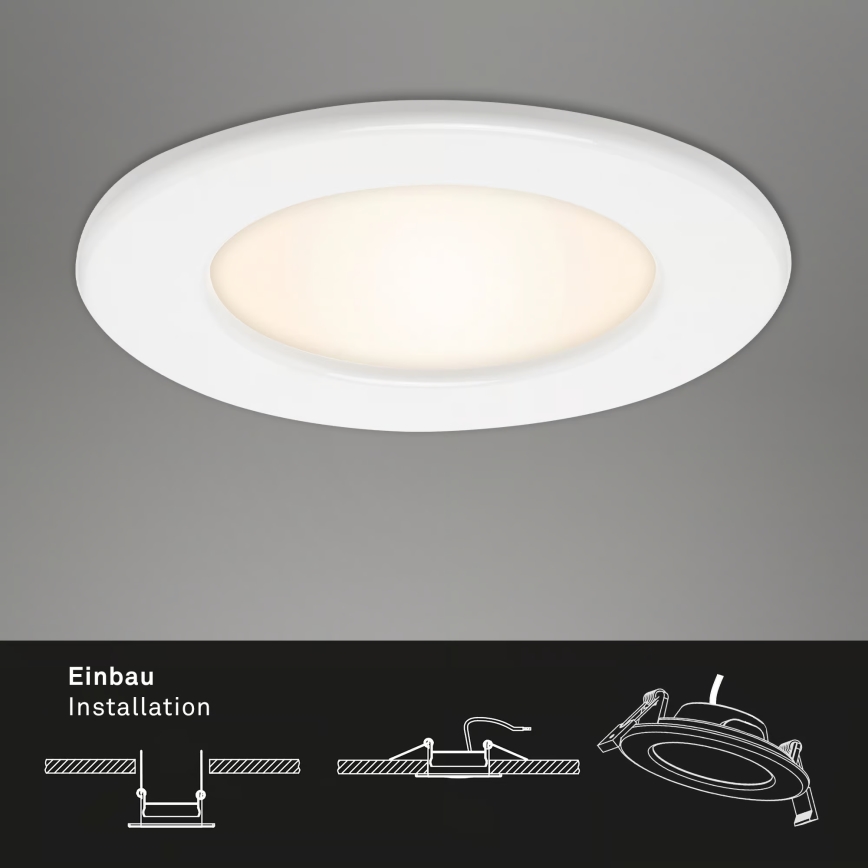 Rinkinys 3 vnt. LED vonios įleidžiamų šviestuvų LED/6W/230V 3000K IP44, baltos spalvos