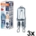 Rinkinys 3 vnt. orkaitės lemputė HALOPIN G9/40W/230V 2700K - Osram