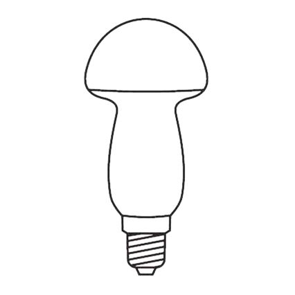 RINKINYS 3 x Atsarginės elektros lemputės MUSHROOM E10/20V/0,1A raudonos Pagaminta Europoje