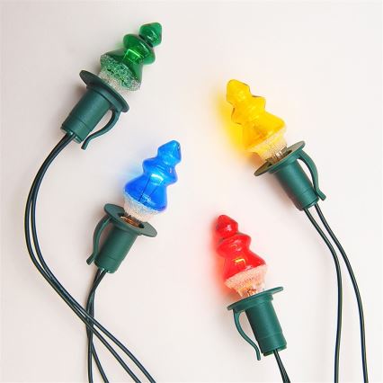 RINKINYS 3 x Atsarginės elektros lemputės TREE E10/20V/0,1A spalvotos Pagaminta Europoje