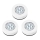 RINKINYS 3x LED Jutiklinis orientacinis šviestuvas xLED/2W/4,5V baltas