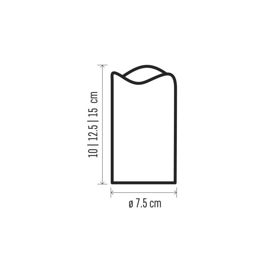 RINKINYS 3x LED Kalėdinė dekoracija  3xLED/3x3AAA + valdymo pultas