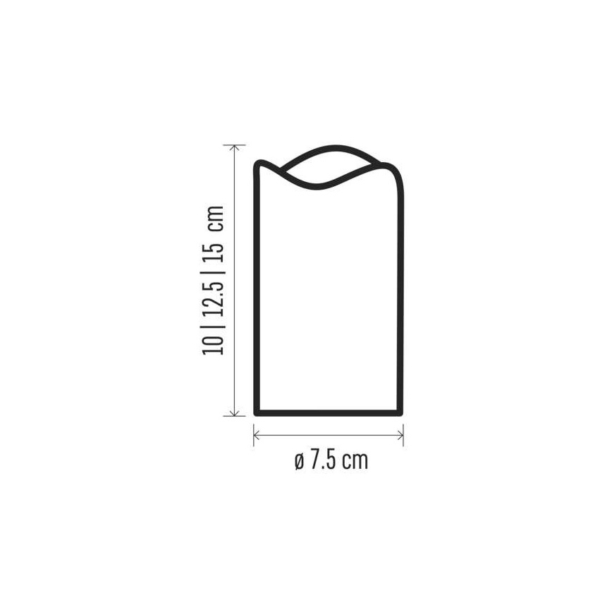 RINKINYS 3x LED Kalėdinė dekoracija 3xLED/3x3AAA + valdymo pultas