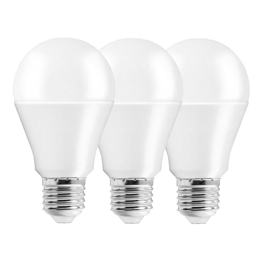 RINKINYS 3x LED lemputė A60 E27/10W/230V 3000K